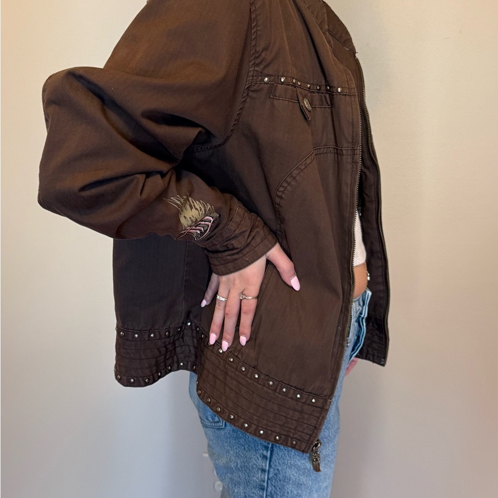 Harley Davidson Jacket With Coordinated Hoodie Ve… - image 5